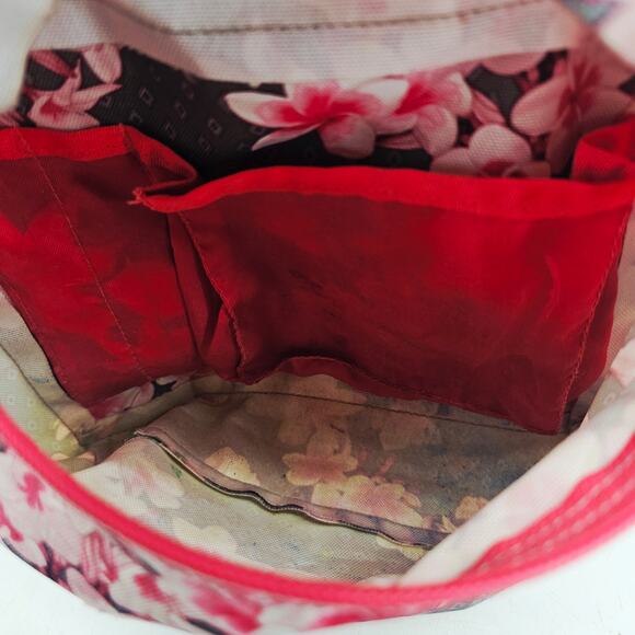 Jansport 25 Ltrs Diamond Plumeria Floral Pink and Gray School Backpack - Picture 13 of 16